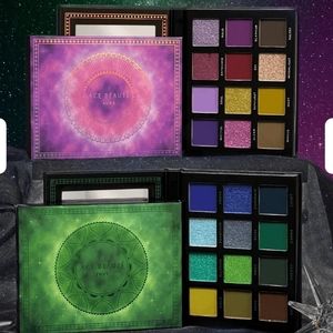 BOTH Ace Beaute Aura and Envy 12-pan eyeshadow palettes LIMITED EDITIONS